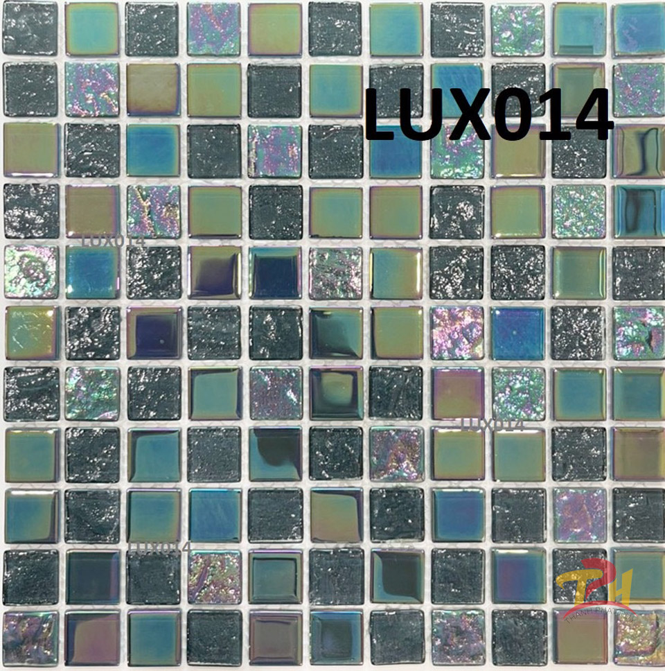 Gạch mosaic thủy tinh trang trí cao cấp LUX014