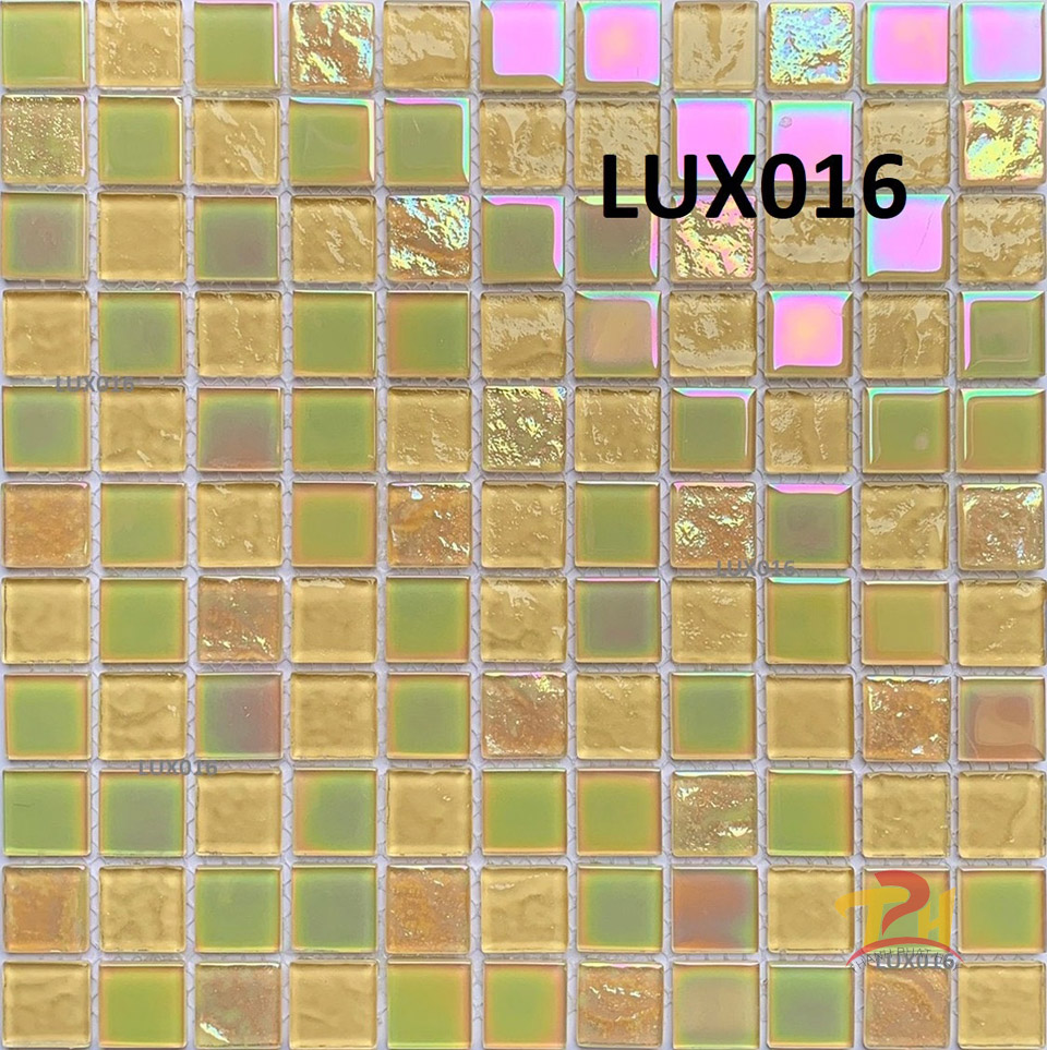 Gạch mosaic thủy tinh trang trí cao cấp LUX016