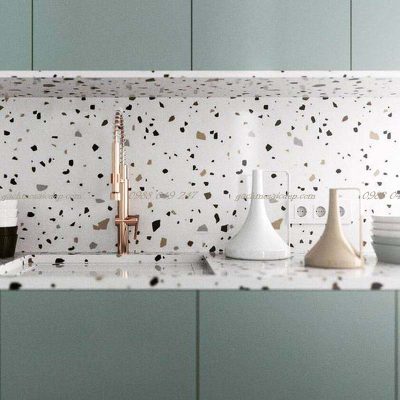 Gạch giả terrazzo là gì? Xu hướng lát nền hiện đại, đẹp và tiết kiệm 23 gach-gia-terrazzo-op-bep