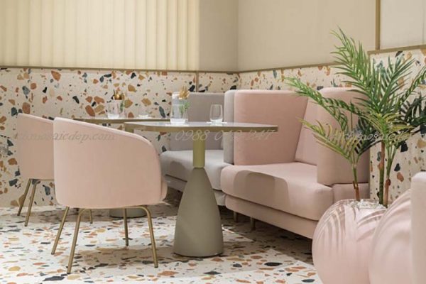 Gạch giả terrazzo là gì? Xu hướng lát nền hiện đại, đẹp và tiết kiệm 26 gach lat nen quan ca phe gia da