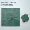 Gạch thẻ 10x10cm M11B12 xanh lá bóng gợn sóng 1 Gạch thẻ 10x10cm M11B12